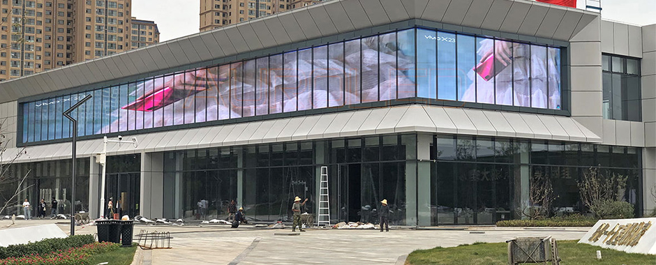 售樓部透明電子顯示屏-西安碧桂園新開(kāi)樓盤(pán)